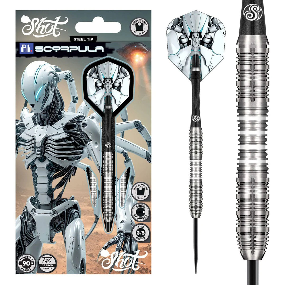 Shot - AI - Scorpula - 90% Tungsten Darts