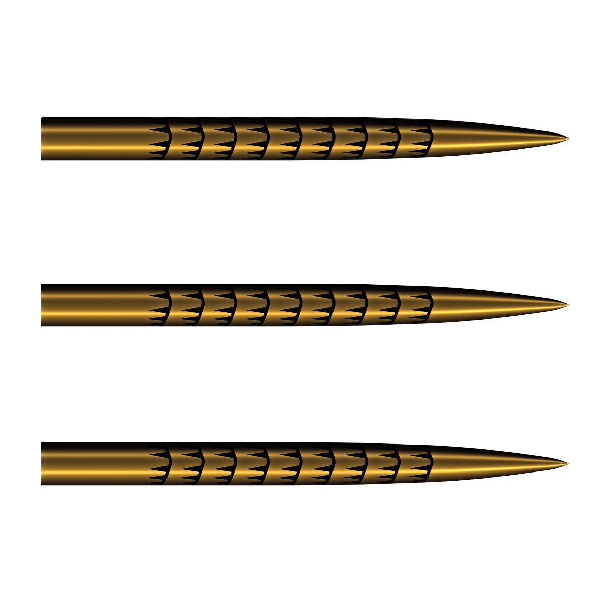 Shot - Gold Ti Badlands Tracks Steel Tip Dart Points - 32/35/38/45mm