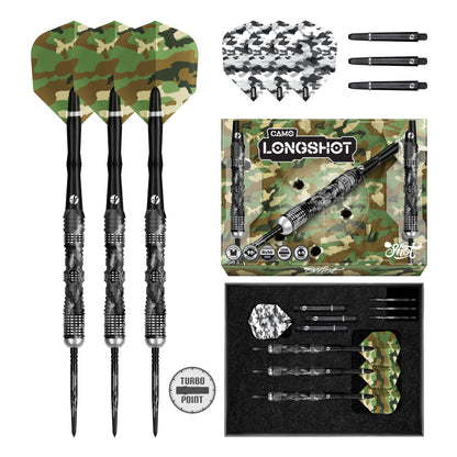 Shot - Camo Longshot Turbo Point - 95% Tungsten Darts