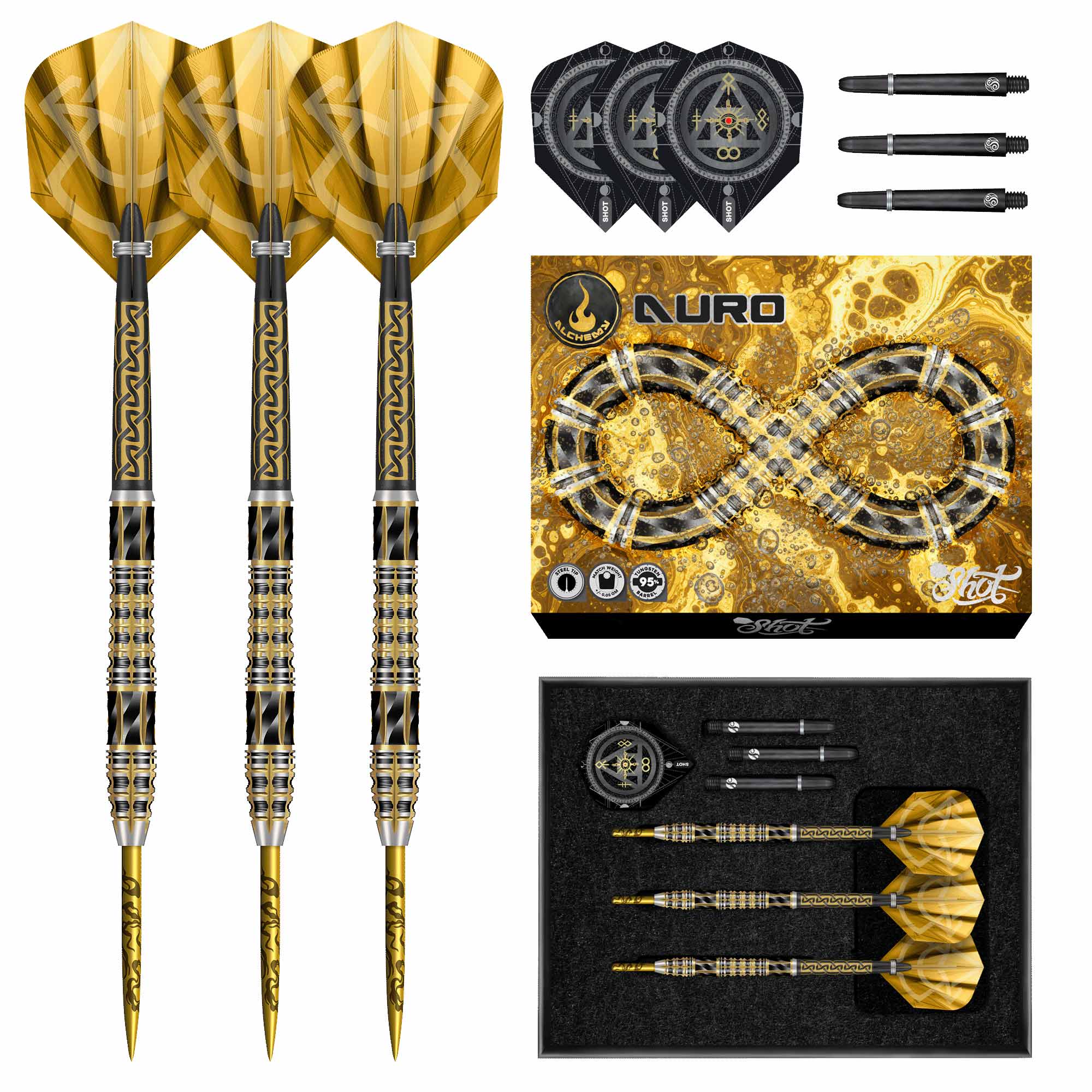Shot - Ritchie Edhouse Core - 90% Tungsten Darts - 23g / 24g
