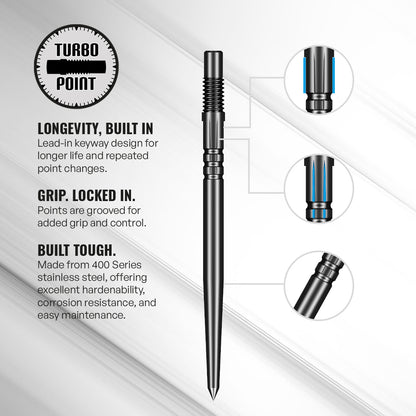 Shot - Turbo Dart Points - Gold or Black