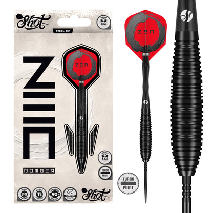 Shot Darts - Zen Bomber - 90% Tungsten Darts - 23g / 24g / 26g