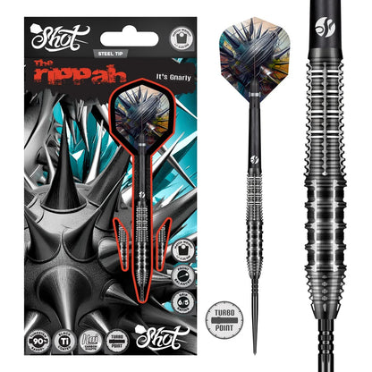 Shot Gnarly Rippah Turbo Point 90% Tungsten Steel Tip Darts