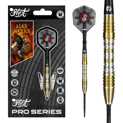Shot Pro Series Alexander Merkx Turbo Point 90% Tungsten Steel Tip Darts