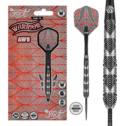 Shot Warrior Awe Turbo Point 90% Tungsten Steel Tip Darts