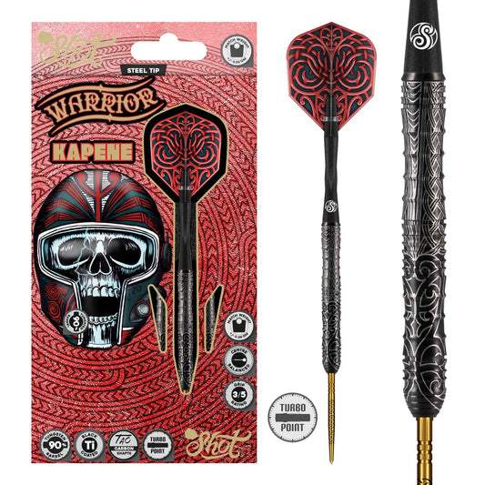 Shot Warrior Kapene Turbo Point 90% Tungsten Steel Tip Darts