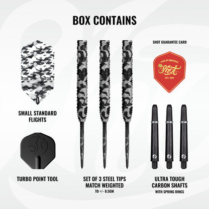 Shot - Camo Polar Turbo Point - 90% Tungsten Darts