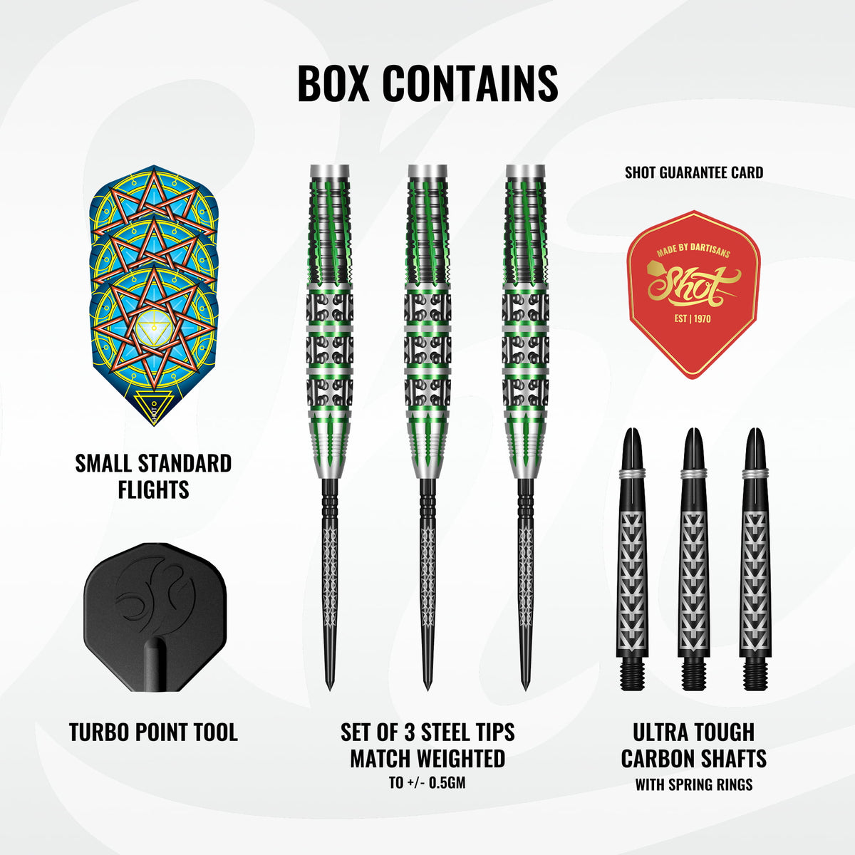 Shot - Celt - Druid Turbo Point - 90% Tungsten Darts