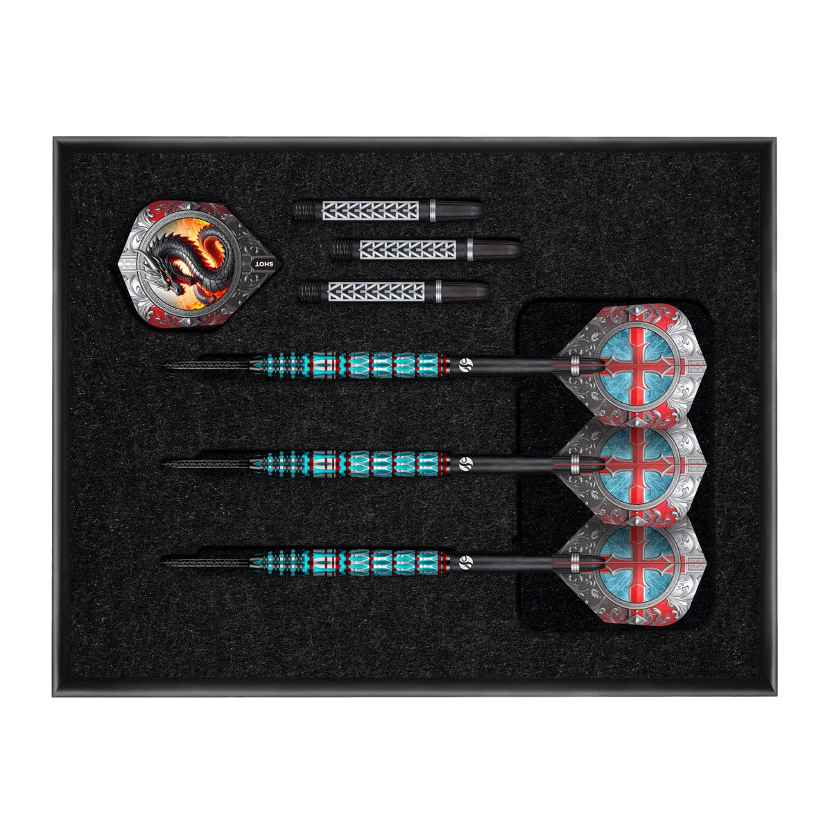Shot - Future Knights - St George - 95% Tungsten Darts - 23g / 24g / 25g