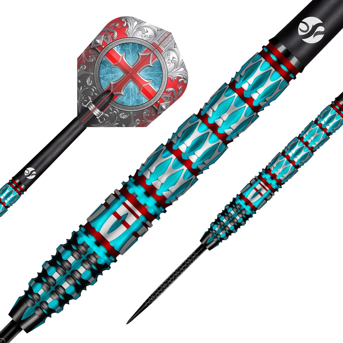 Shot - Future Knights - St George - 95% Tungsten Darts - 23g / 24g / 25g