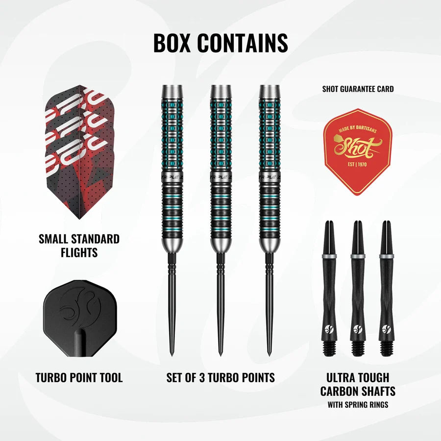 Shot Niels Zonneveld Turbo Point 90% Tungsten Steel Tip Darts
