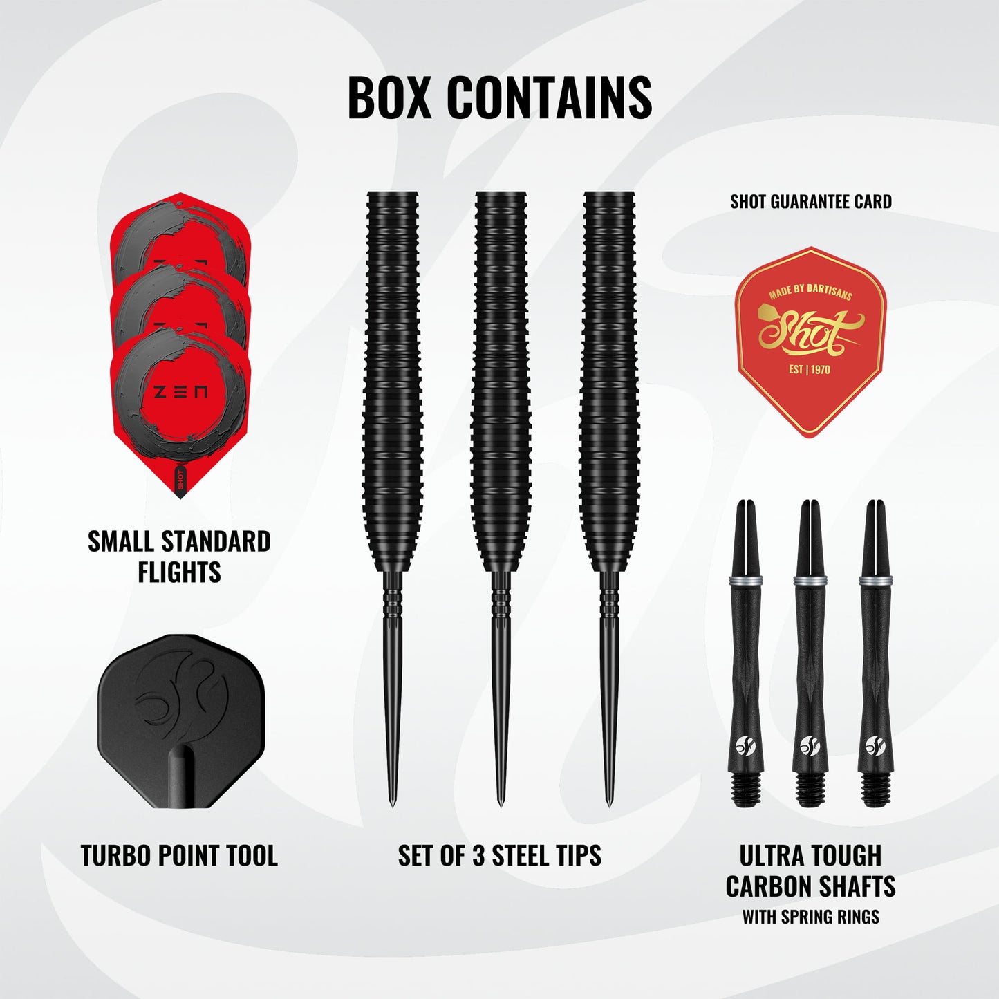Shot Darts - Zen Torpedo - 90% Tungsten Darts - 23g / 24g / 26g
