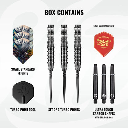 Shot Gnarly Rippah Turbo Point 90% Tungsten Steel Tip Darts