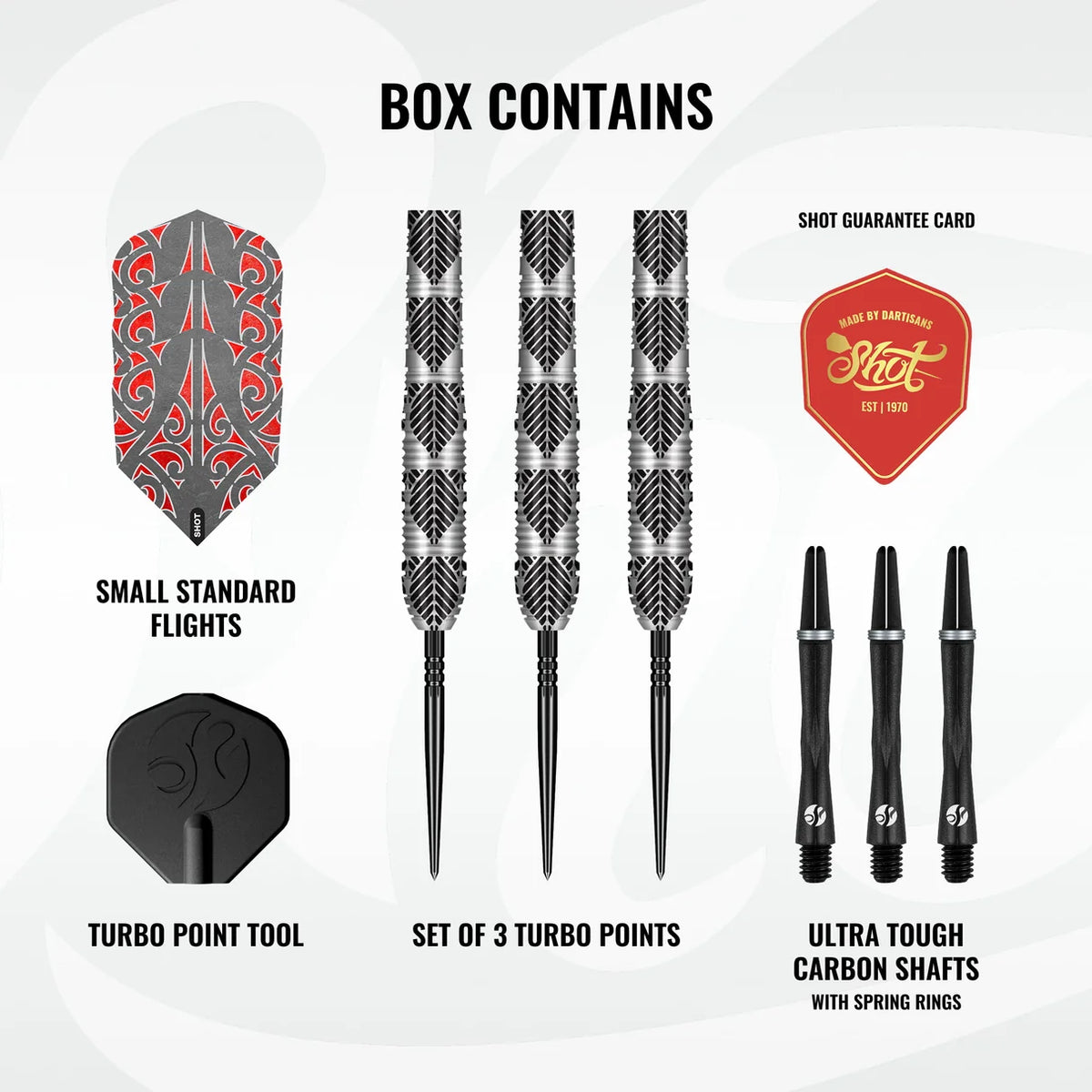 Shot Warrior Awe Turbo Point 90% Tungsten Steel Tip Darts