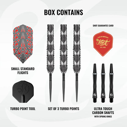 Shot Warrior Awe Turbo Point 90% Tungsten Steel Tip Darts