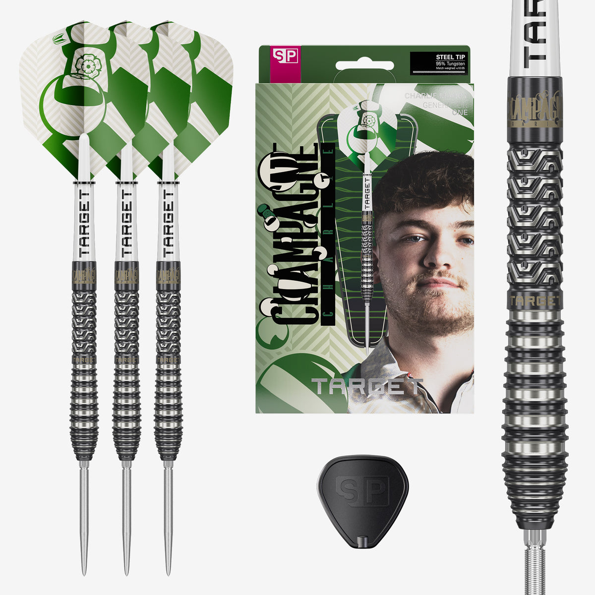 Target Charlie Manby Gen 1 SP 95% Tungsten Steel Tip Darts 2026