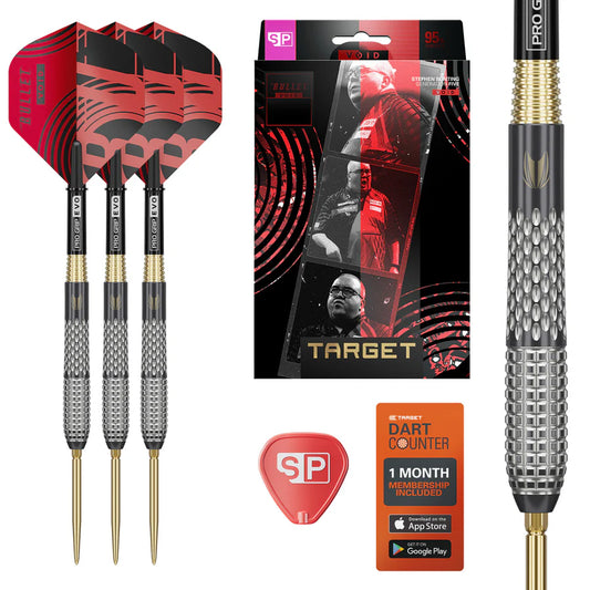Target Darts - Stephen Bunting G5 Void - 90% Steel Tip Tungsten Darts
