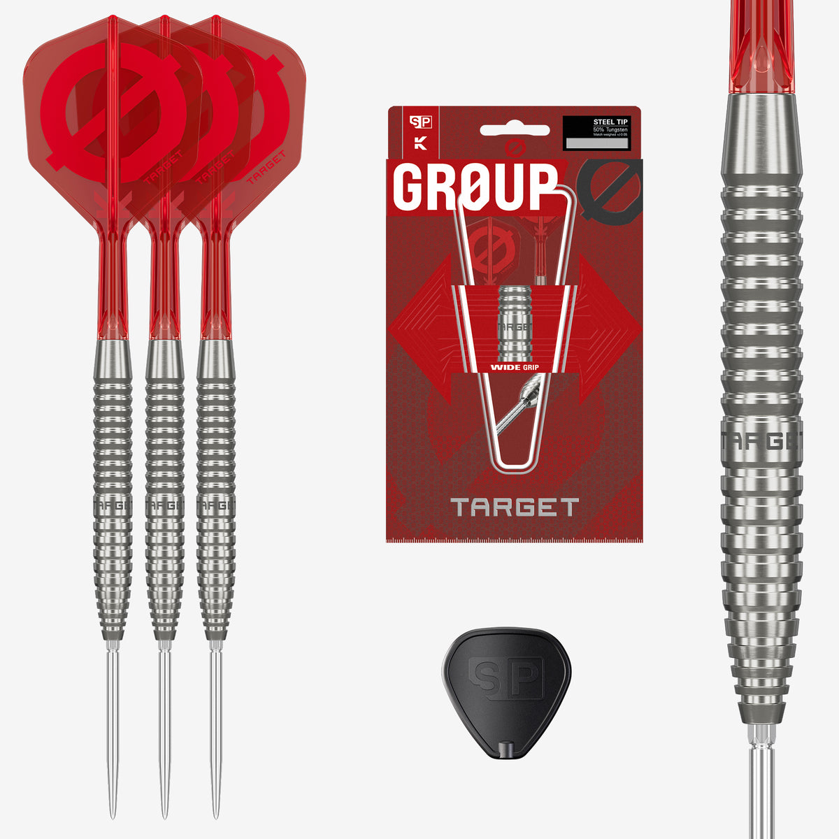 Target Group Ø 02 50% Tungsten SP Steel Tip Darts 2026