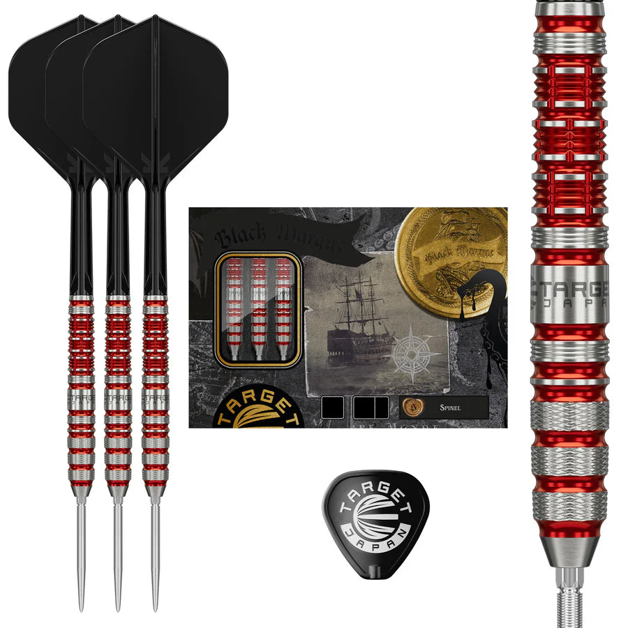 Target Japan - Black Marque Spinel SP Steel Tip Darts - 23g / 24g