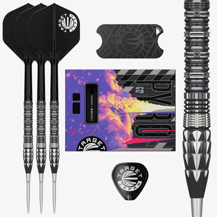 Target Japan Mitsumasa Hoshino Pyro G12 Swiss Point 90% Tungsten Steel Tip Darts