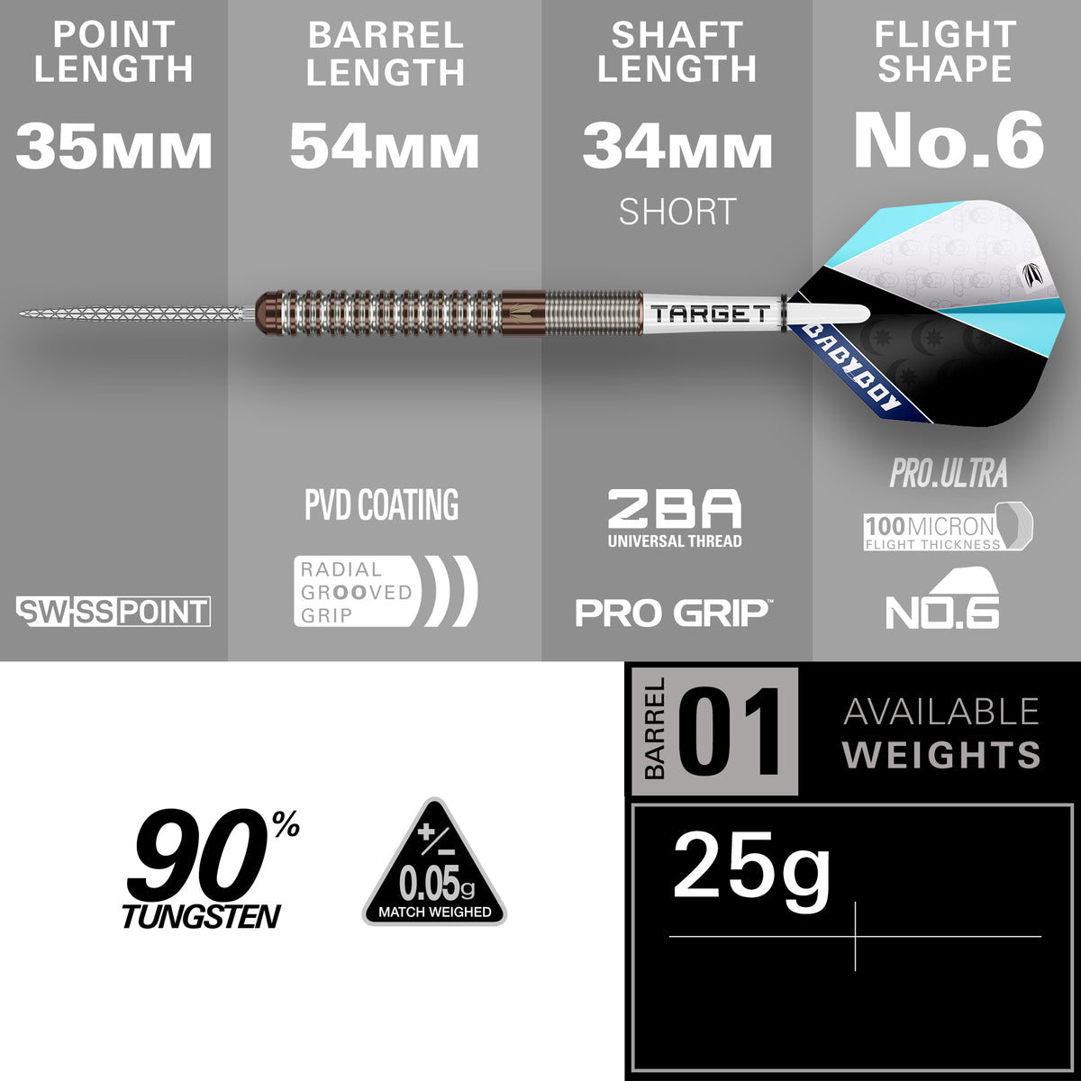 Target Adam Lipscombe SP 90% Tungsten Steel Tip Darts 2026
