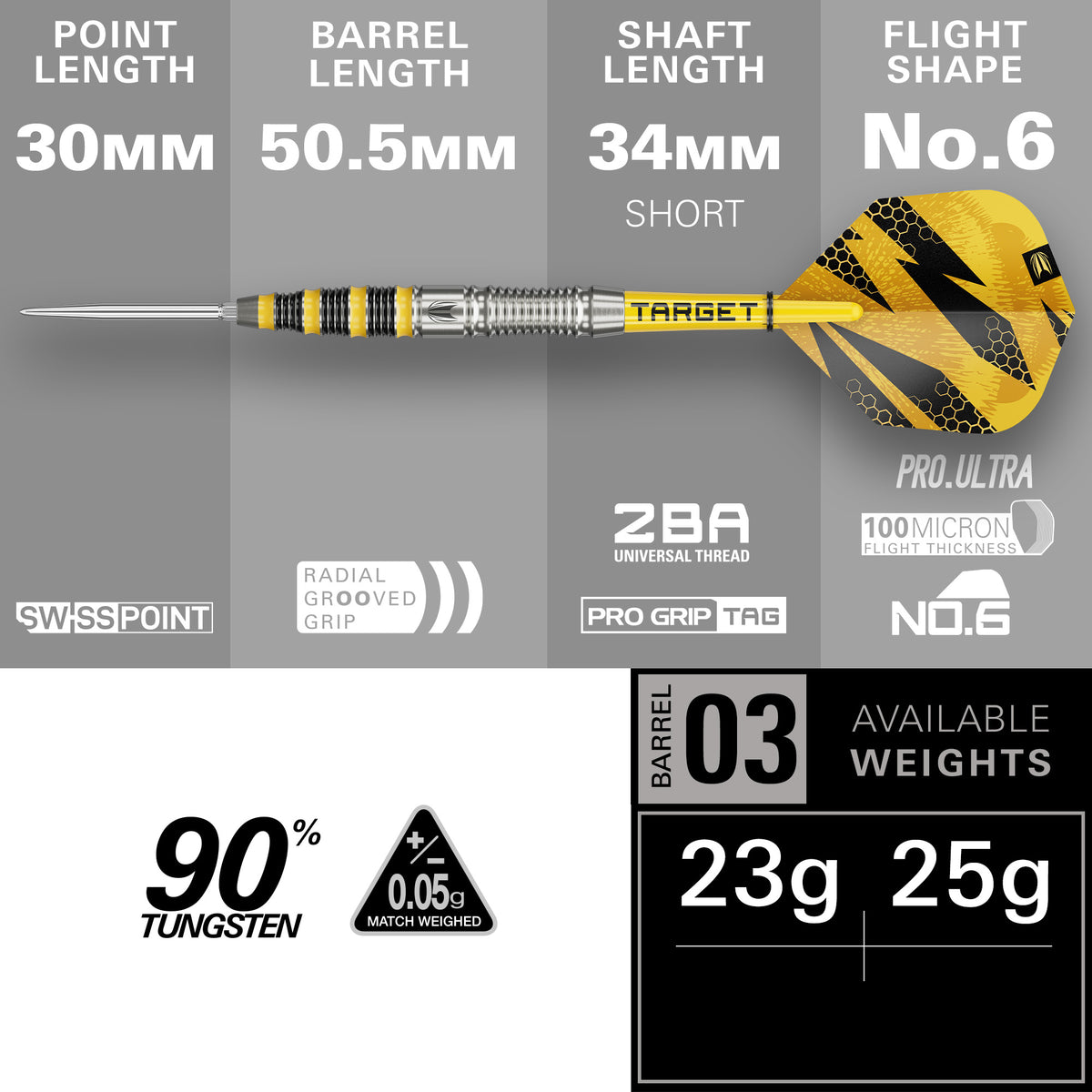 Target Buzz SP03 90% Tungsten Steel Tip Darts 2026