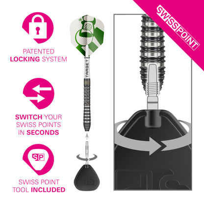 Target Charlie Manby Gen 1 SP 95% Tungsten Steel Tip Darts 2026