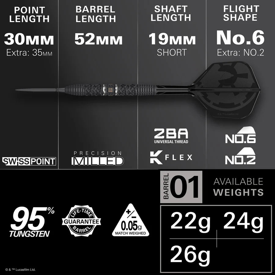 Target - STAR WARS™ Darth Vader SP Darts Set - 95% Tungsten
