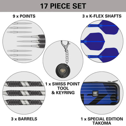 Target - 975 Ultra Marine 02 SP Steel Tip Darts - 97.5% Tungsten