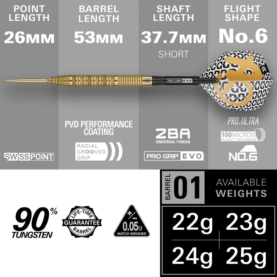 Target - Bolide Envy 01 Darts - 90% Tungsten Darts