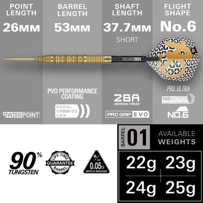 Target - Bolide Envy 01 Darts - 90% Tungsten Darts