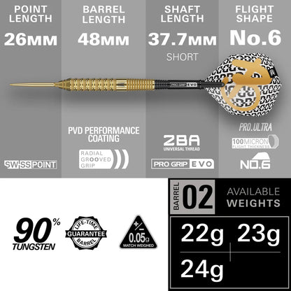 Target - Bolide Envy 02 Darts - 90% Tungsten Darts