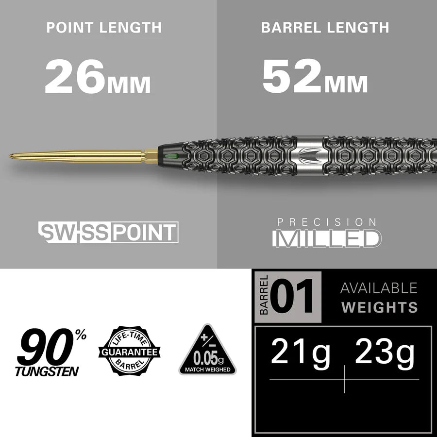 Target - Cult 01 SP Darts - 90% Tungsten Darts