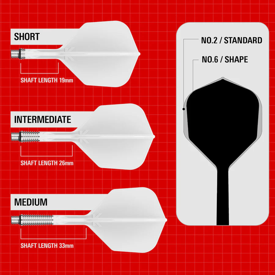Target Darts No6 K-Shift Spinning Integrated Shafts and Flights