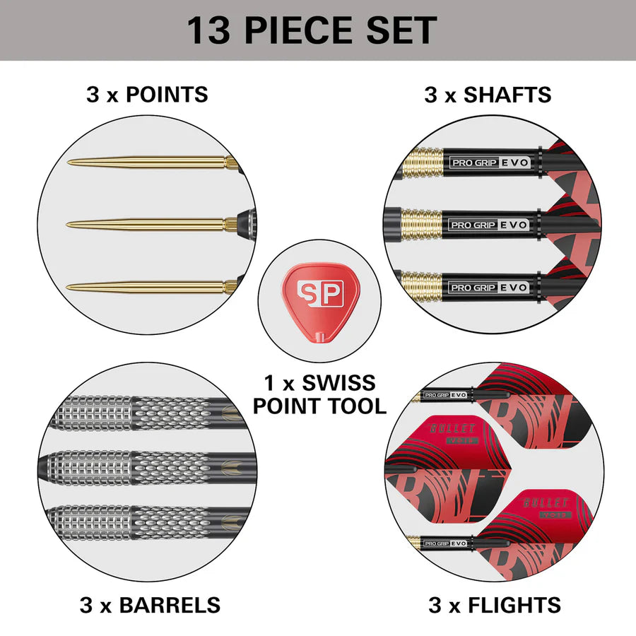Target Darts - Stephen Bunting G5 Void - 90% Steel Tip Tungsten Darts
