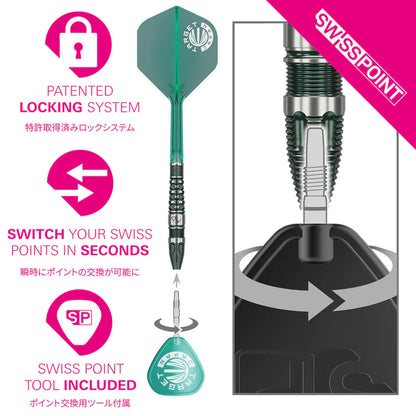 Target Japan - PW Gen 3 SP Steel Tip Darts - 23g / 25g