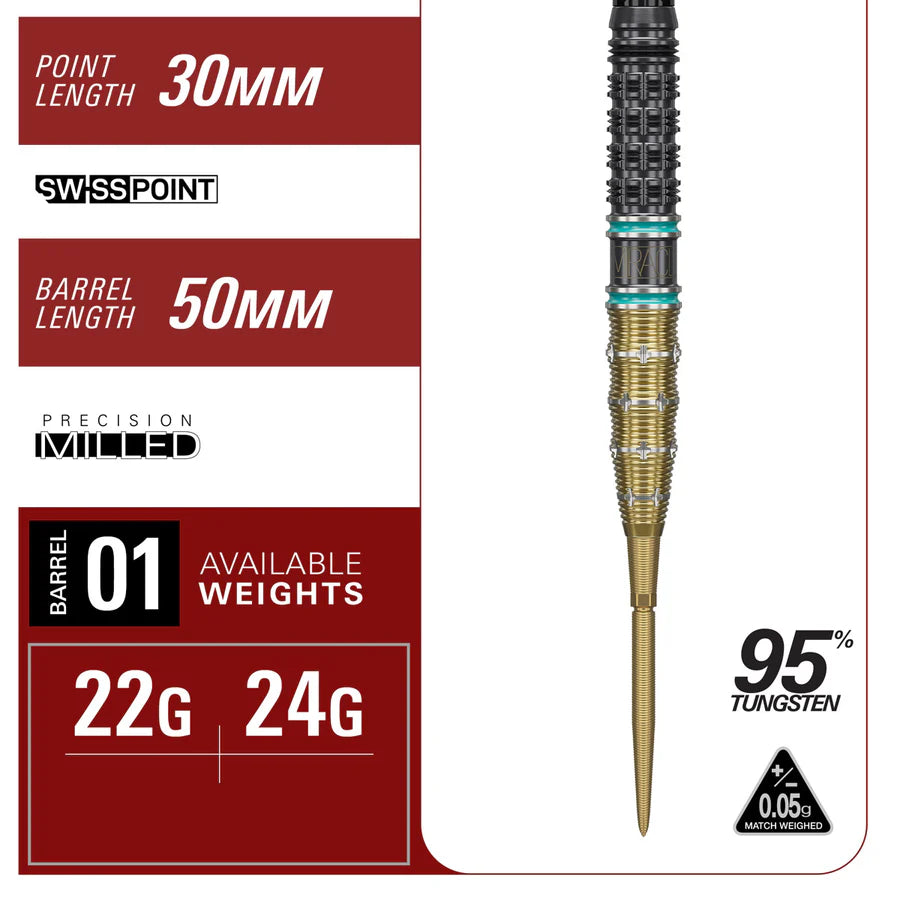 Target Japan - Mikuru Suzuki - The Miracle Gen 7.5 - SP Darts - 95% Tungsten Darts