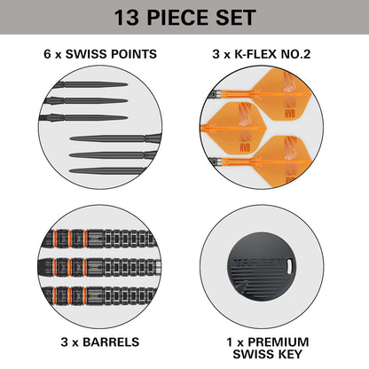 Target Raymond Van Barneveld RVB 95K SP Tungsten Steel Tip Darts 2026