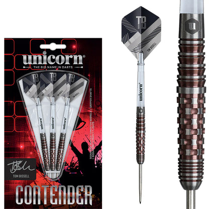 Unicorn Darts - Contender - Tom Bissell -  95% Tungsten Steel Tip Darts
