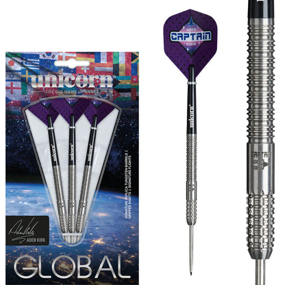 Unicorn Darts - Aden Kirk Global -  90% Tungsten Steel Tip Darts