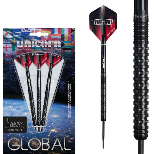 Unicorn Darts - Henry Coates Global -  90% Tungsten Steel Tip Darts