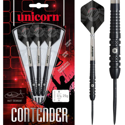 Unicorn Darts - Contender - Matt Dennant -  90% Tungsten Steel Tip Darts