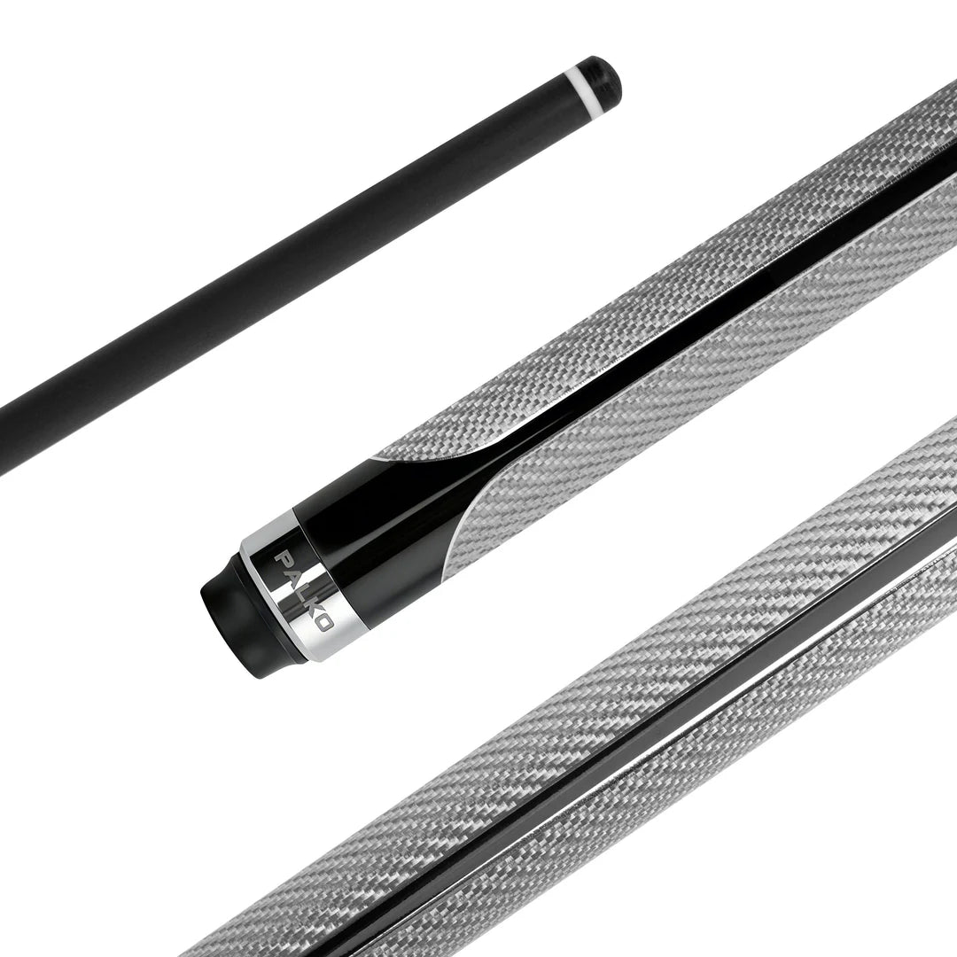 9.5mm Grey Palko Warrior Cue - Grafex Carbon Fibre Pool Cue