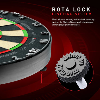 Winmau 360 Blade 6 Triple Core Dartboard - Official PDC Match Quality