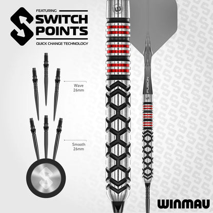 Winmau - Fornax Parallel 90% Tungsten Darts - 22g / 24g