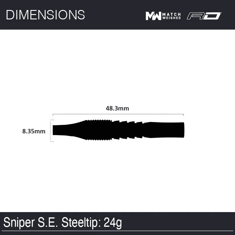 Winmau Sniper SE 90% Tungsten Darts - 22g / 24g
