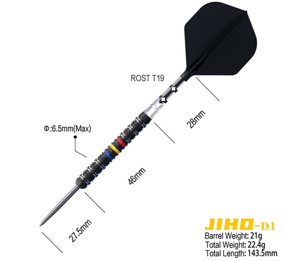 Cuesoul - Jiho D1 - 90% Tungsten Darts - 21g / 23g / 25g
