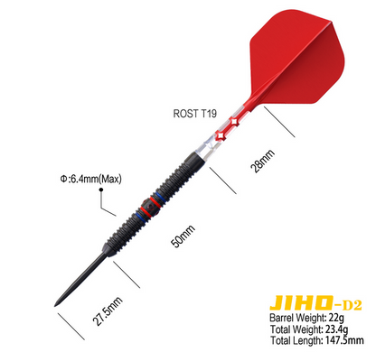 Cuesoul - Jiho D2 - 90% Tungsten Darts - 22g / 24g / 26g