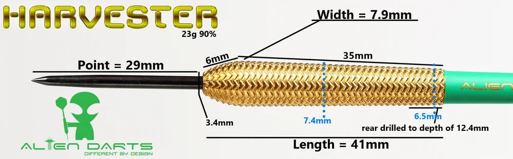 Alien Darts - Harvester - 90% Tungsten Darts - 23g