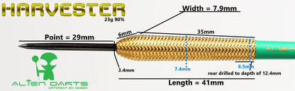 Alien Darts - Harvester - 90% Tungsten Darts - 23g
